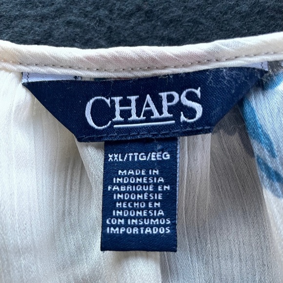 CHAPS PEASANT STYLE BLOUSE - Picture 3 of 7